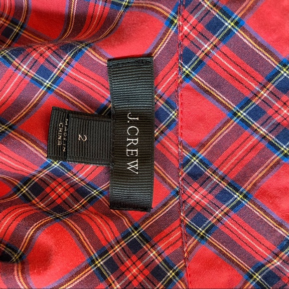Red plaid JCREW button down - perfrct for fall! - Picture 4 of 4